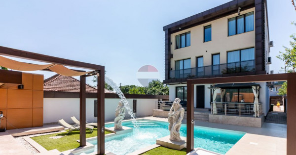 Vilă Ultra-Lux Modernă cu Piscină, Garaj Subteran, zon...