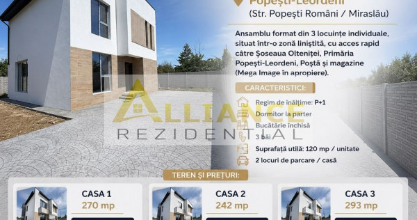 Primarie Popesti - 5 Camere 3 Bai - 300.000eur