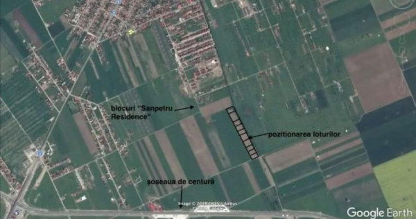 Teren intravilan de &ndash; Sanpetru, Brasov | 500 mp | Ideal...