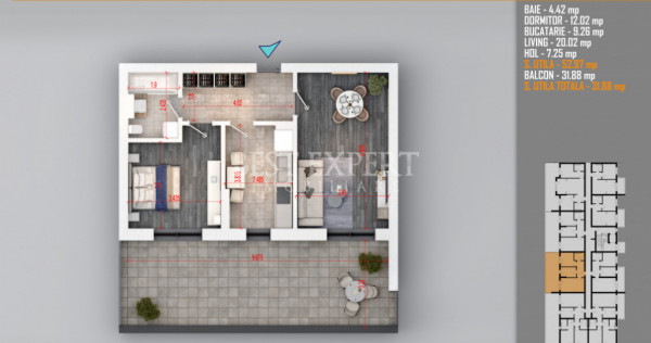 2 Camere | Terasă Generoasă | Ideal Investiție | &Icirc;ncălz