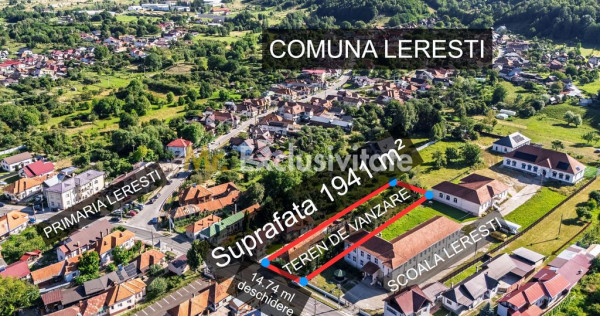 Teren cu potential exceptional 1941 mp&ndash; Centru Leresti ...