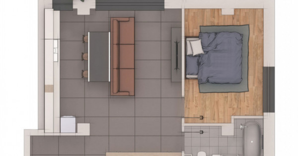 Apartament 2 camere, 53,73mp, ansamblu NZEB, zona Terra