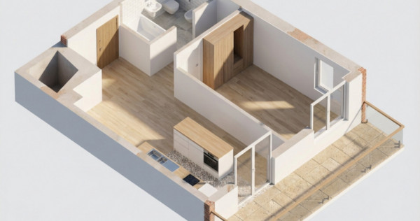 OPORTUNITATE! Ansamblu NZEB! 2 Camere si terasa, Dambul-Rotu