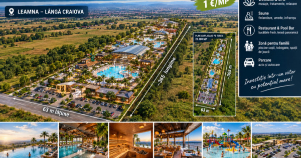 Teren extravilan, 23.100 mp, zona Piscina Allegria-Leamna de
