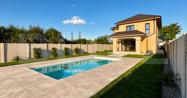 Vila premium P+1, 165 mpu, piscina, 850 mp teren, zona Barie