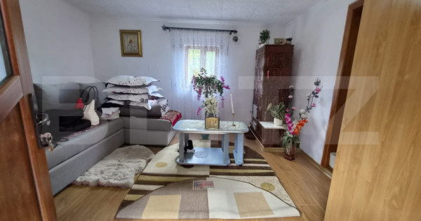 Casa 3 camere, 55 mp, teren 23.000 mp, zona pitoreasca-Poian