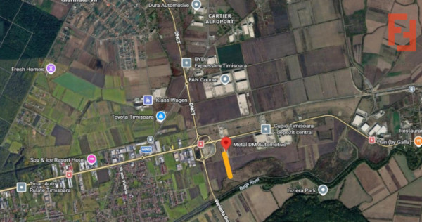 Teren extravilan de 8077 mp de vanzare in zona industriala G