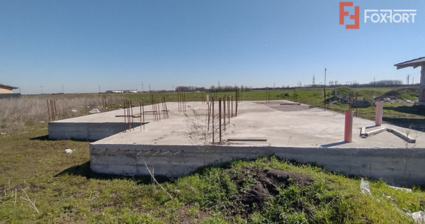 Teren de vanzare, Sacalaz - 672 mp, bransat gaz si curent