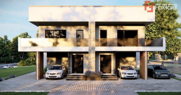 Duplex deosebit cu 4 camere si carport, perete dublu, in Dum