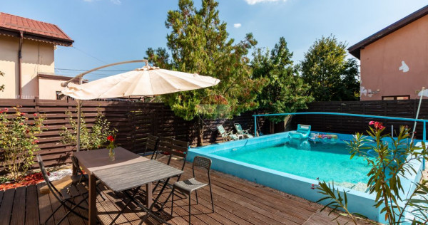Casă modernă cu 5 camere | Tunari | Grădină spațioasă plus piscină