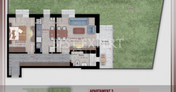 2 Camere | Grădină Privată | &Icirc;ncălzire &icirc;n Pardoseală
