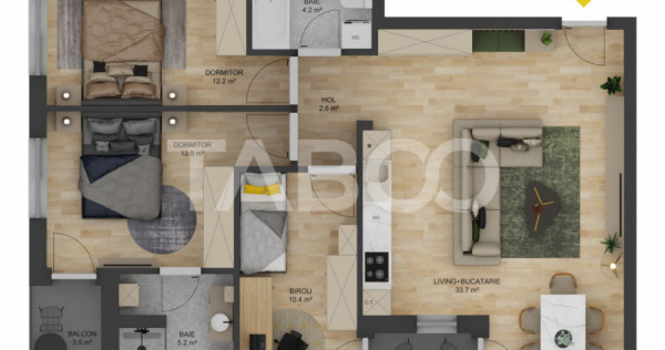 COMISION 0% Apartament 4 camere 81 mp LOC PARCARE zona Doamn