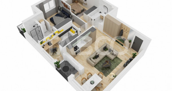 COMISION 0% Apartament 4 camere 81mp LOC PARCARE zona Doamna