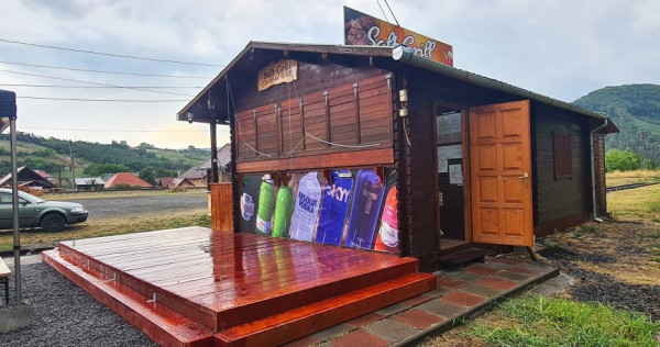Casuta lemn mobila 45 mp, fast food - Praid Harghita