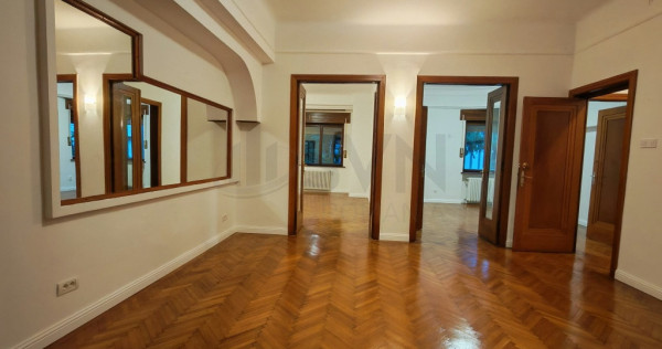 Apartament 4 camere decomandat de &icirc;nchiriat Kiseleff, etaj P/1, 113 mp