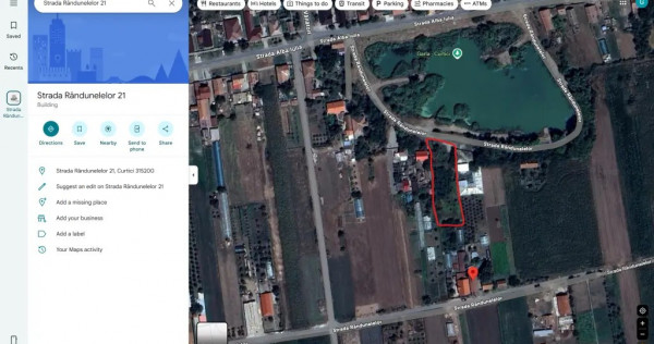 Vand teren intravilan in Curtici, judetul Arad de 1395mp