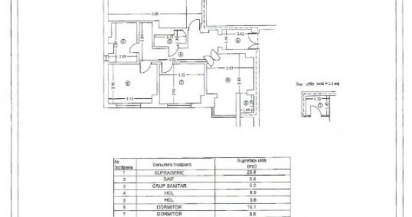 Vanzare apartament 3 camere 84 mp Caraiman / Bld Republicii Ploiesti