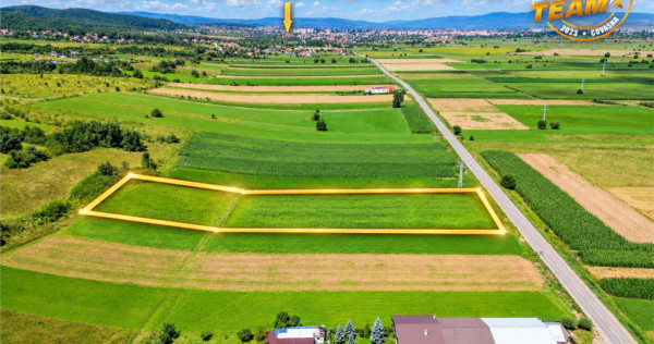 Teren intravilan 7.400mp, PUZ, acces DJ, 10km de Sf. Gheorge