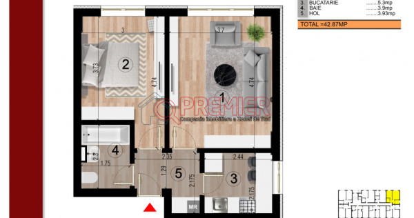 Apartament 2 Camere Decomandat Metrou Berceni Comision 0