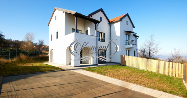 Duplex modern Feleacu cu vedere panoramica spre Cluj