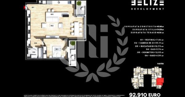 APARTAMENT 2 CAMERE 2 BALCOANE 74 MP