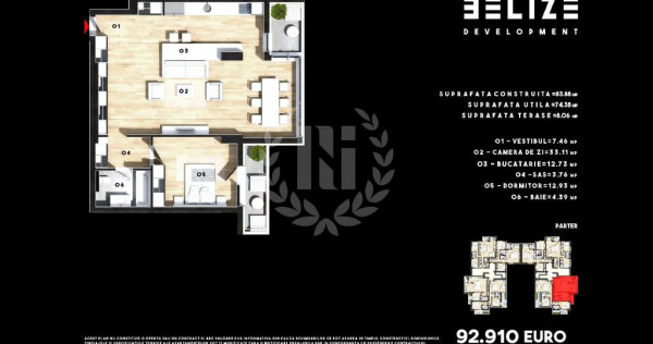 APARTAMENT 2 CAMERE 2 BALCOANE 74 MP