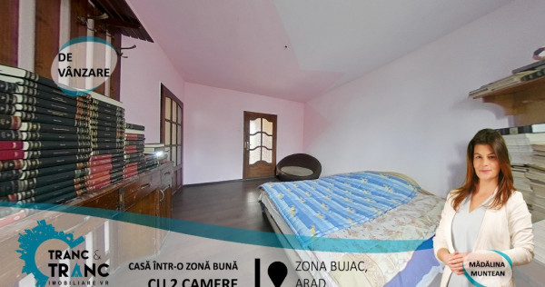 Casă cu 2 camere într-o zonă bună,în Bujac(ID:29901)