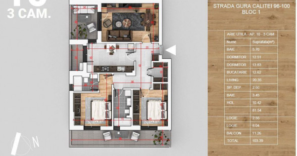 Apartament 3 camere/ pompa de caldura/ Proiect Verde!