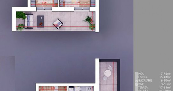 Theodor Pallady - Apartament 3 camere cu terasa COMISION 0%