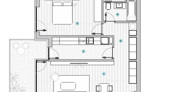 Apartament 2 camere 71mp, et 3, parcare inclusa, SIlk Distri