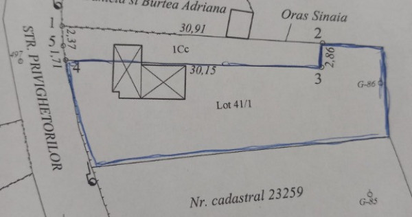 Teren intravilan Sinaia 395mp
