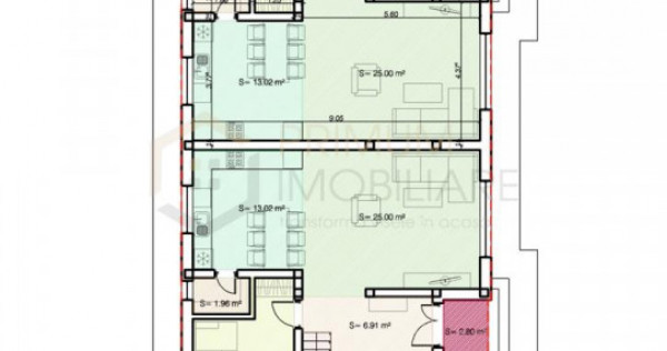 Duplex - toate utilitatile - teren generos