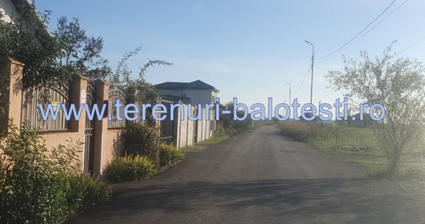 Teren 500mp langa lac Balotesti,cu utilitati