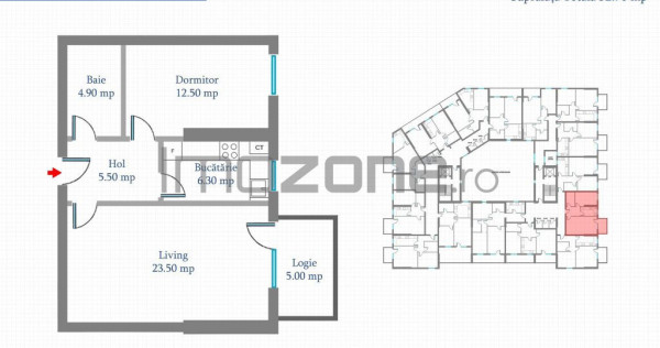 Apartament 2 Camere | 53 mp | Bloc Nou | Metrou Pacii / P...