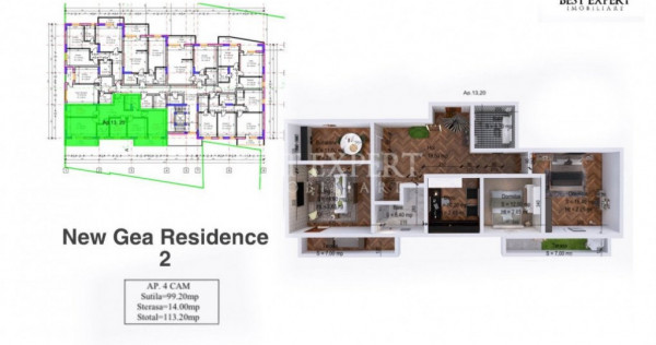 4 Camere Superbe Zona Linistita -Acces Rapid STB