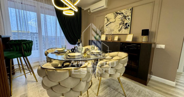 Apartament cu doua camere, mobilat LUX, etajul 11