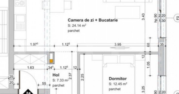 Ansamblu NOU! Apartament 52,36 mp, 2 camere, deco, balcon 5,