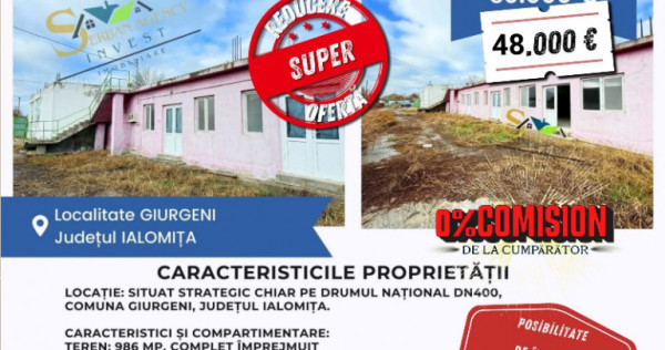 Spațiu comercial – Giurgeni,jud. Ialomița