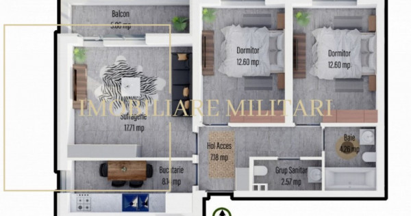 Apartament 3 camere decomandat - Militari Residence