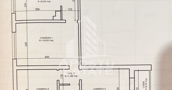 Apartament 3 camere, ultracentral, etaj intermediar – P...