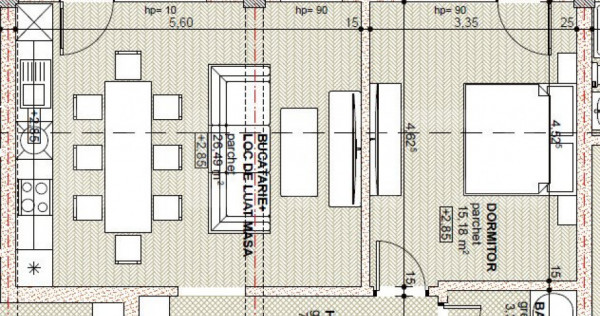 Apartament 3 camere, 51,81 mp, bloc nou, zona Libertatii