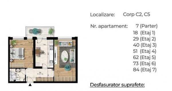 2 camere | DECOMANDAT | spatios | aproape metrou Berceni-...