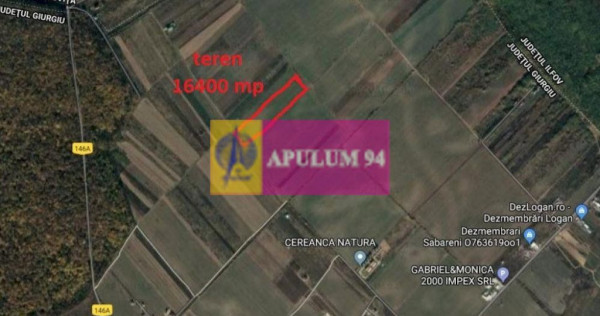 Săbăreni, teren intravilan construibill, la 300 m de p?...