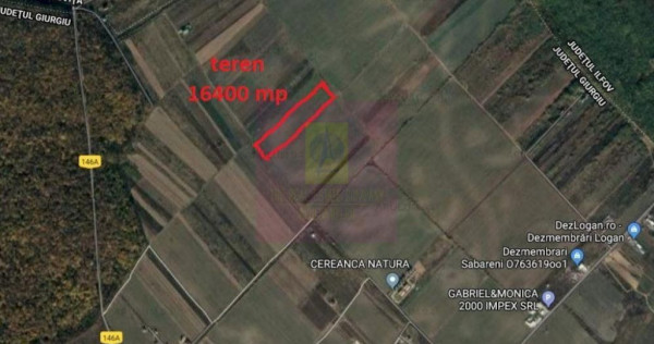 Săbăreni, teren intravilan construibill, la 300 m de p?...