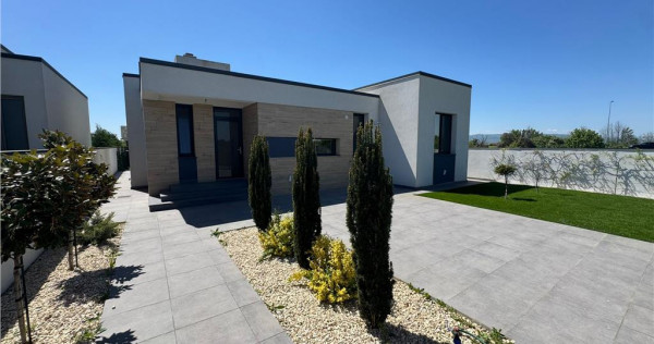 Casa parter NOUA, livada,130 mp utili, 490 mp teren,MOBILATA