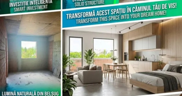 Apartament cu 3 camere și două băi, langa Lacul Morii