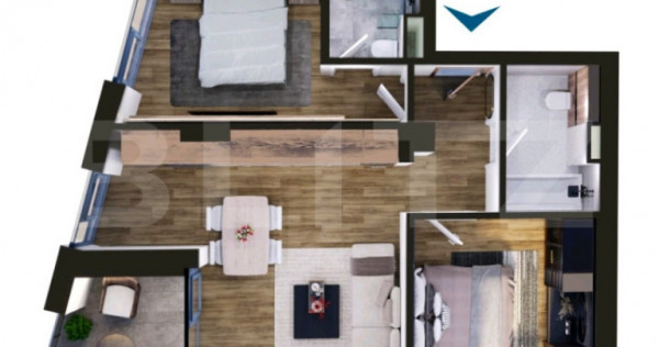 Comision 0 | Apartament de vanzare, cu 3 camere, 69 mp, zona