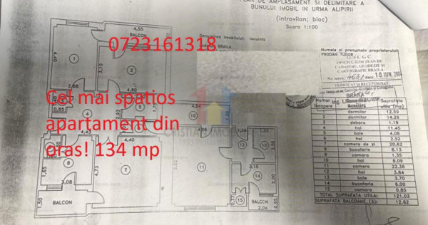 Dorobanti 135mp 4 cam conf 1 decomandat 3 balcoane