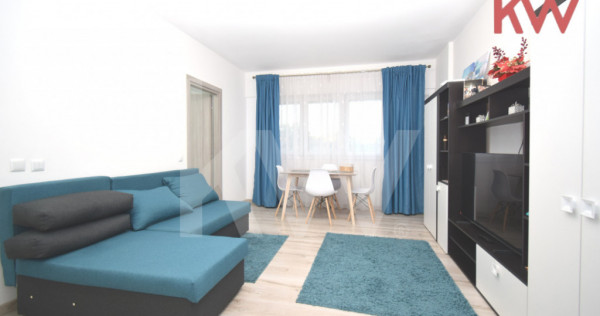 Apartament decomandat, bloc nou, complet mobilat, loc de par