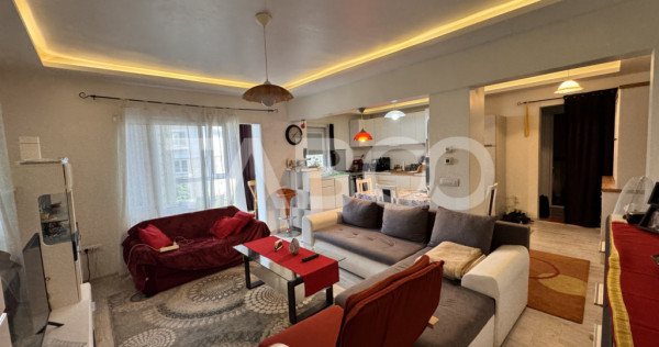 Apartament superb cu 4 camere mobilat utilat 80mpu balcon Va